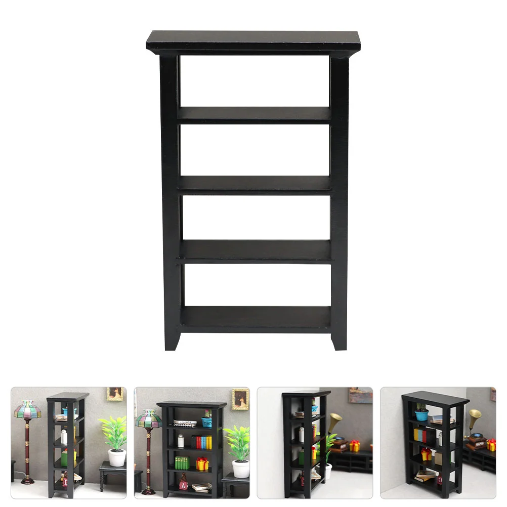 Black Flower Stand Four-layers Rack Dolls House Furniture Mini Shelf Wood Bookcase Bookshelf
Black Flower Stand Four-layers Rack Dolls House Furniture Mini Shelf Wood Bookcase Bookshelf
