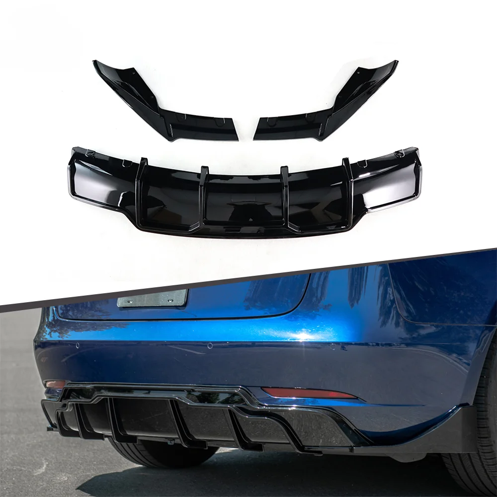 Gloss Black Rear Diffuser Body Kit Rear Bumper Diffuser For Tesla Model 3
Gloss Black Rear Diffuser Body Kit Rear Bumper Diffuser For Tesla Model 3
