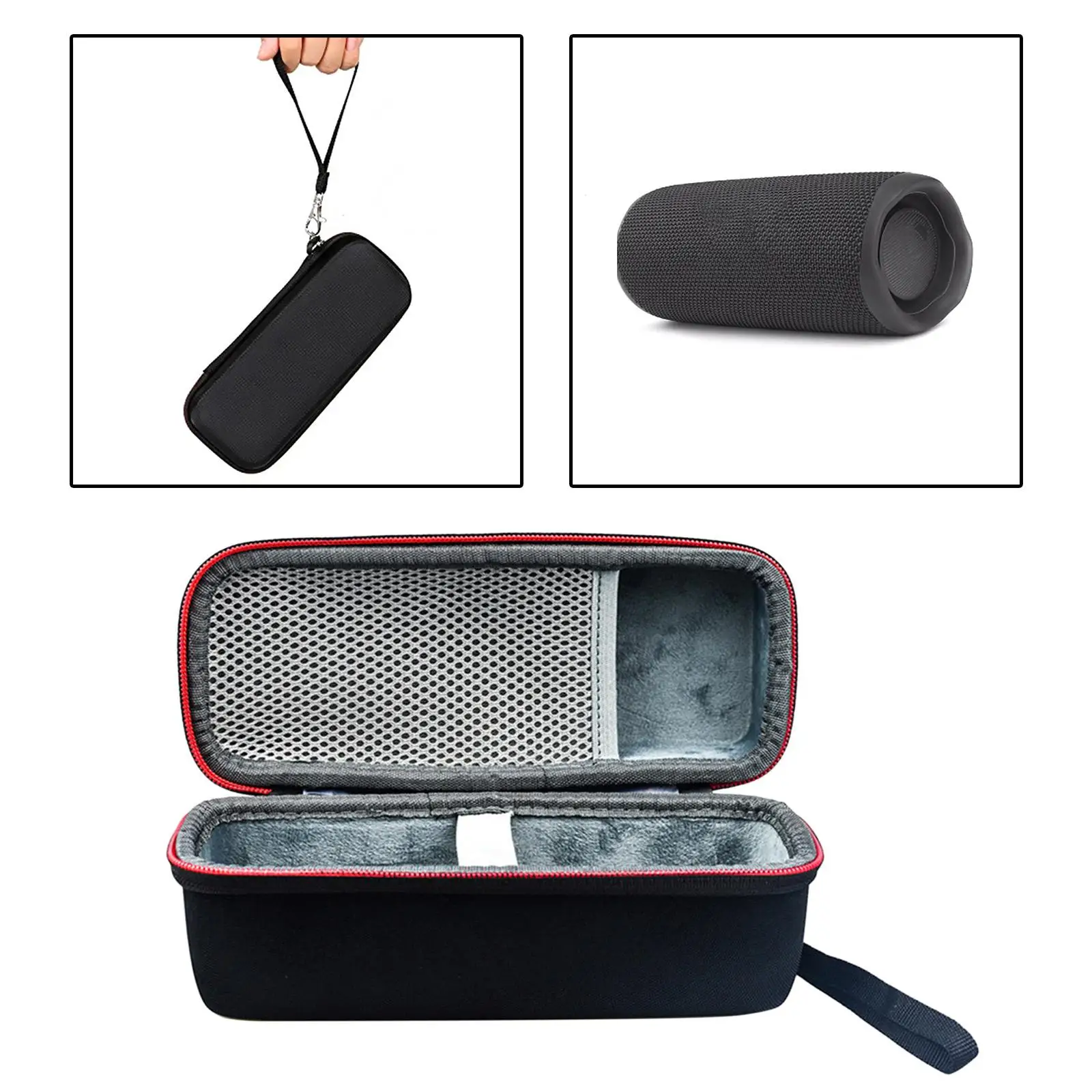 

Hard Travel Case Protective Case Shockproof Double Zipped Carry Case EVA Hard Case for JBL Flip 5 Portable Bluetooth Speaker