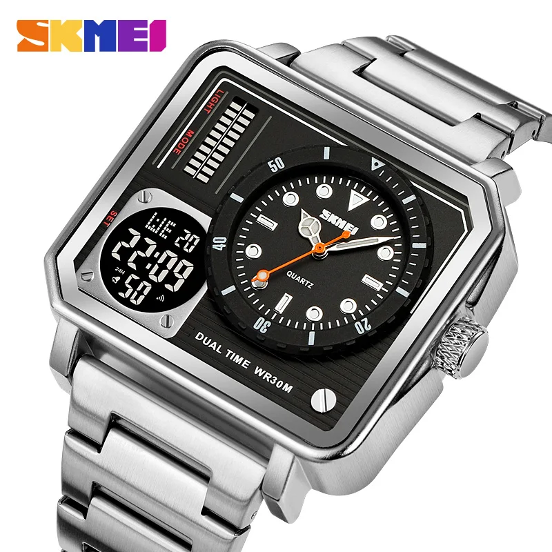 SKMEI 2025 Square Quartz Men Watches Full Steel Light Waterproof Clock Business Digital Sport Mens Wristwatch 1335 reloj hombre
SKMEI 2025 Square Quartz Men Watches Full Steel Light Waterproof Clock Business Digital Sport Mens Wristwatch 1335 reloj hombre