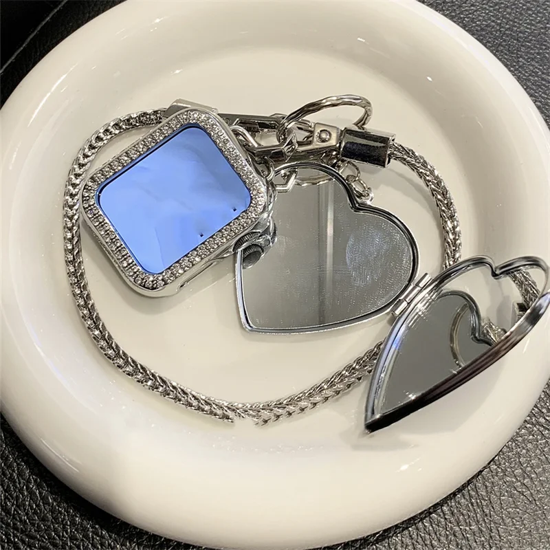 Metal Chain Mirror Pendant For Apple Watch 49mm 45 44 42 38 40 41 Compatible For iWatch Series 8 7 6 5 4 3 SE Replacement Strap
Metal Chain Mirror Pendant For Apple Watch 49mm 45 44 42 38 40 41 Compatible For iWatch Series 8 7 6 5 4 3 SE Replacement Strap
