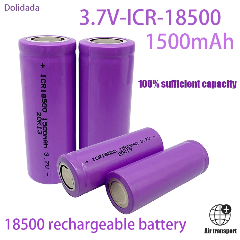 18500 battery 3.7V 1500mAh rechargeable lithium ion battery,3.7V For strong light flashlight anti-light special lithium battery
18500 battery 3.7V 1500mAh rechargeable lithium ion battery,3.7V For strong light flashlight anti-light special lithium battery