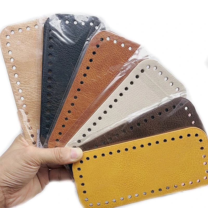 18*8cm Handmade Rectangle Bottom for Knitted Bag PU Leather Wear-Resistant Accessories Bottom with Holes Diy Crochet Bag Bottom
18*8cm Handmade Rectangle Bottom for Knitted Bag PU Leather Wear-Resistant Accessories Bottom with Holes Diy Crochet Bag Bottom
