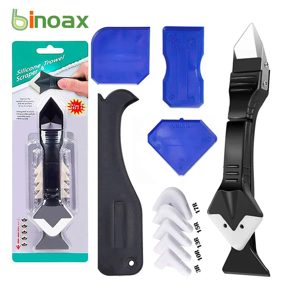 Binoax 11Pcs Caulking Tools 3 in 1 Silicone Caulking Finishing Tool Kit Sealant Caulk for Kitchen Bathroom Window
Binoax 11Pcs Caulking Tools 3 in 1 Silicone Caulking Finishing Tool Kit Sealant Caulk for Kitchen Bathroom Window