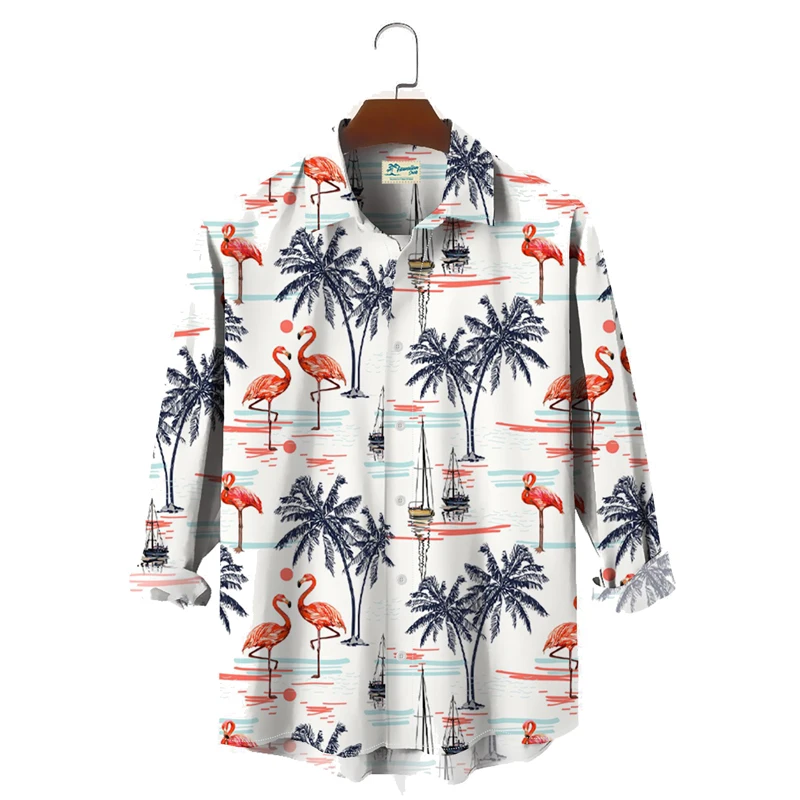 Men's Vintage Hawaiian Shirt Palm Tree Seersucker Long Sleeve Top
Men's Vintage Hawaiian Shirt Palm Tree Seersucker Long Sleeve Top