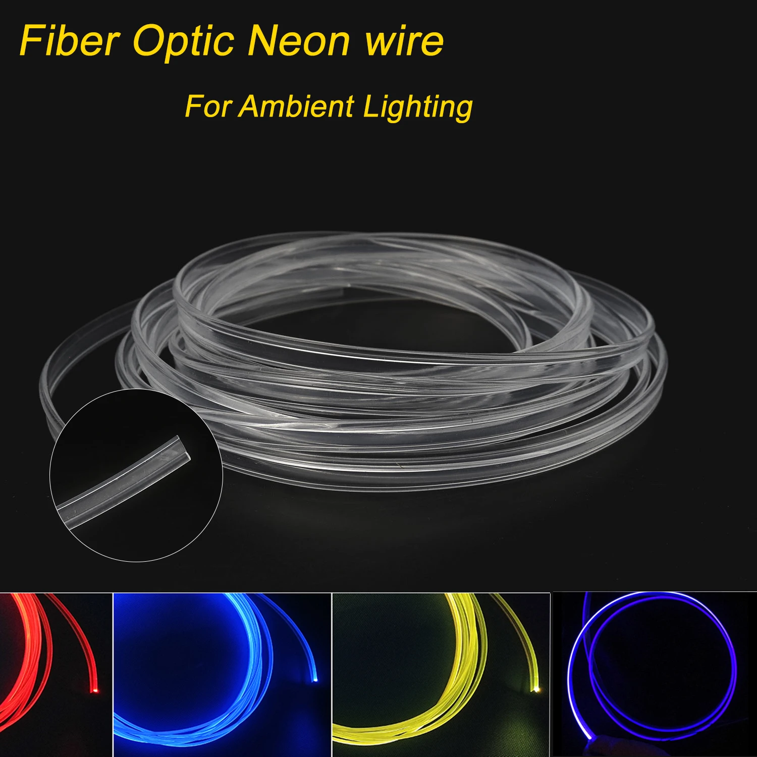 Dia 3.0mm Car Interior Decor Fiber Optic Neon Wire Strip Light Guide Extension Accessories For Car Ambient Atmosphere Lighting
Dia 3.0mm Car Interior Decor Fiber Optic Neon Wire Strip Light Guide Extension Accessories For Car Ambient Atmosphere Lighting