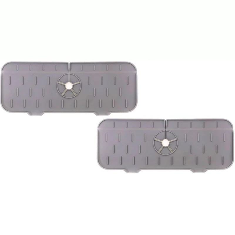 2Pcs Silicone Faucet Splash Catcher -Faucet Absorbent Mat for Catching Splashes - Sink Water Splash Guard
2Pcs Silicone Faucet Splash Catcher -Faucet Absorbent Mat for Catching Splashes - Sink Water Splash Guard