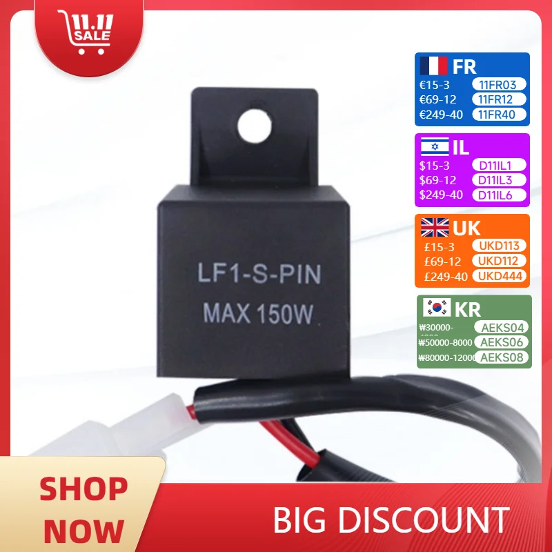 2-контактное электронное светодиодное реле поворота 12 В, универсальное для honda, Suzuki, Yamaha, двигатель мотоцикла, поворотник, гипер-переключатель вспышки
2-контактное электронное светодиодное реле поворота 12 В, универсальное для honda, Suzuki, Yamaha, двигатель мотоцикла, поворотник, гипер-переключатель вспышки