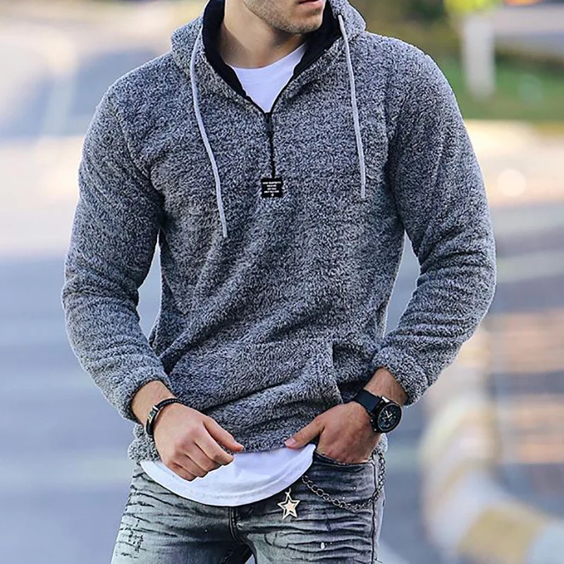 Autumn Winter Unisex Clothing Sweater Solid Color Pullover Casual Loose Pocket Warm Polyester Hooded Long Sleeve Sweater
Autumn Winter Unisex Clothing Sweater Solid Color Pullover Casual Loose Pocket Warm Polyester Hooded Long Sleeve Sweater