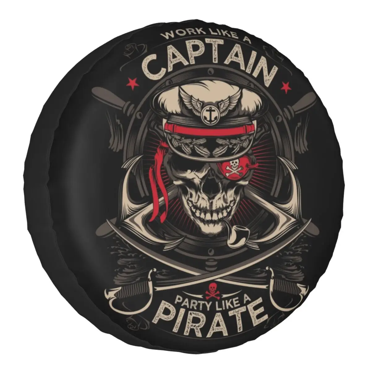 Work Like A Captain Party Like A Pirate Spare Wheel Cover for Jeep SUV Nautical Skull Sailor Tire Protector 14" 15" 16" 17" Inch
Work Like A Captain Party Like A Pirate Spare Wheel Cover for Jeep SUV Nautical Skull Sailor Tire Protector 14" 15" 16" 17" Inch