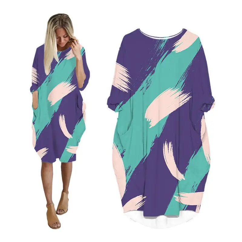dresses for womens pocket batwing long sleeve woman clothing korean fashion plus size ladies clothes female dress geometric JJ
dresses for womens pocket batwing long sleeve woman clothing korean fashion plus size ladies clothes female dress geometric JJ
