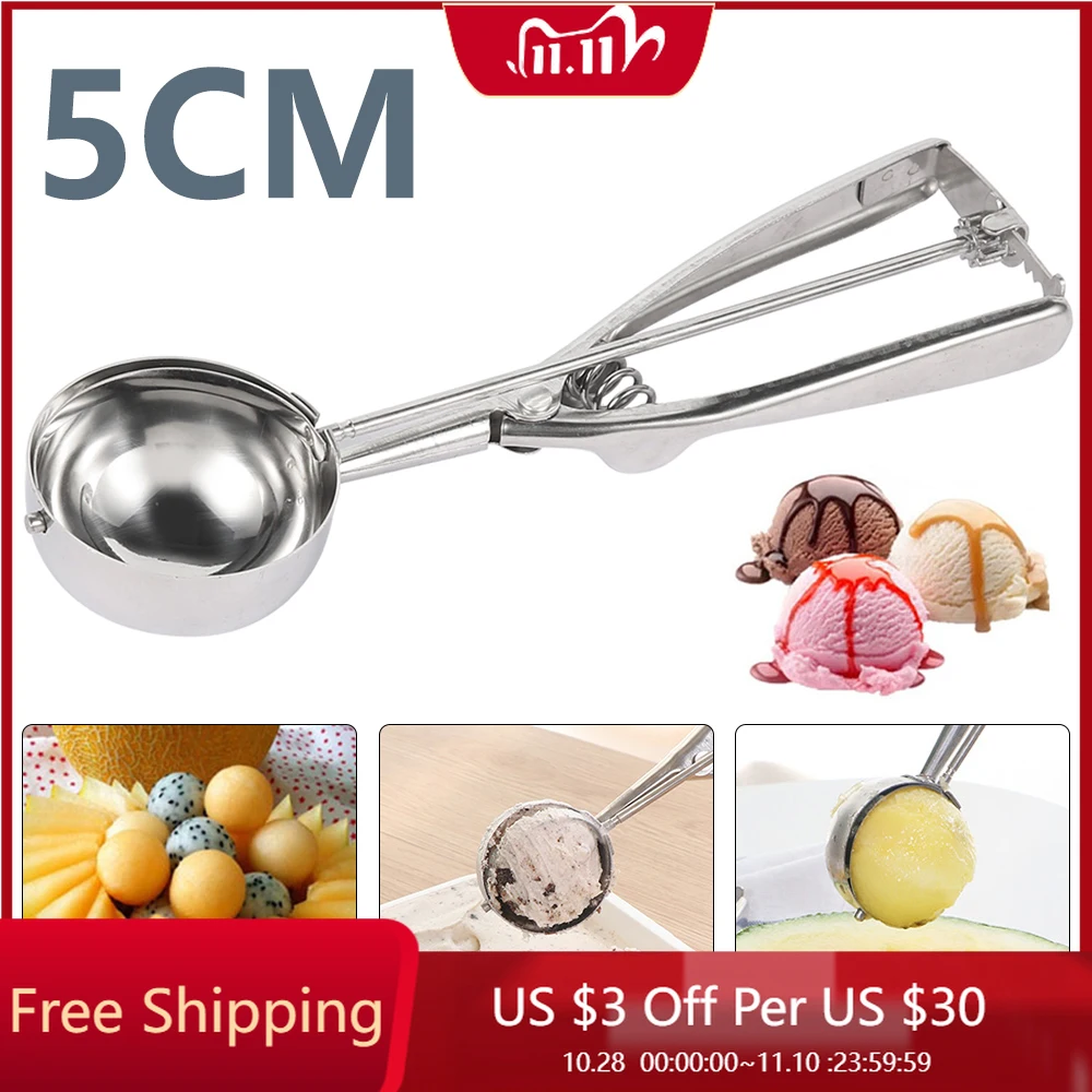Ice Cream Scoop Kitchen Tools 3 Size Stainless Steel Spring Handle Mash Potato Watermelon Ball Scoop Home Kitchen Accessories
Ice Cream Scoop Kitchen Tools 3 Size Stainless Steel Spring Handle Mash Potato Watermelon Ball Scoop Home Kitchen Accessories