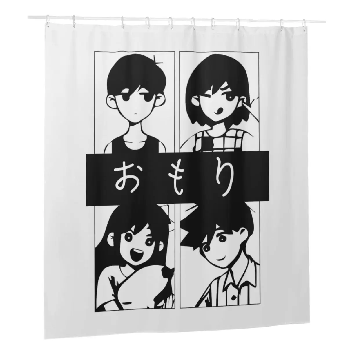 Omori Kel Aubrey Und Hero Shower Curtains Anime Streetwear Harajuku Bathroom Polyester Waterproof Bath Curtain with 12 Hook
Omori Kel Aubrey Und Hero Shower Curtains Anime Streetwear Harajuku Bathroom Polyester Waterproof Bath Curtain with 12 Hook
