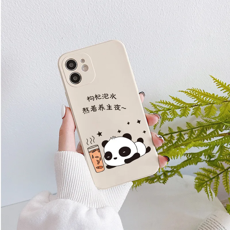 For iPhone 7 8 Plus Case Cute bubble tea panda Silicone Cover For iPhone 13 11 12 Pro Max X XR XS Max Shockproof Phone Soft Case
For iPhone 7 8 Plus Case Cute bubble tea panda Silicone Cover For iPhone 13 11 12 Pro Max X XR XS Max Shockproof Phone Soft Case
