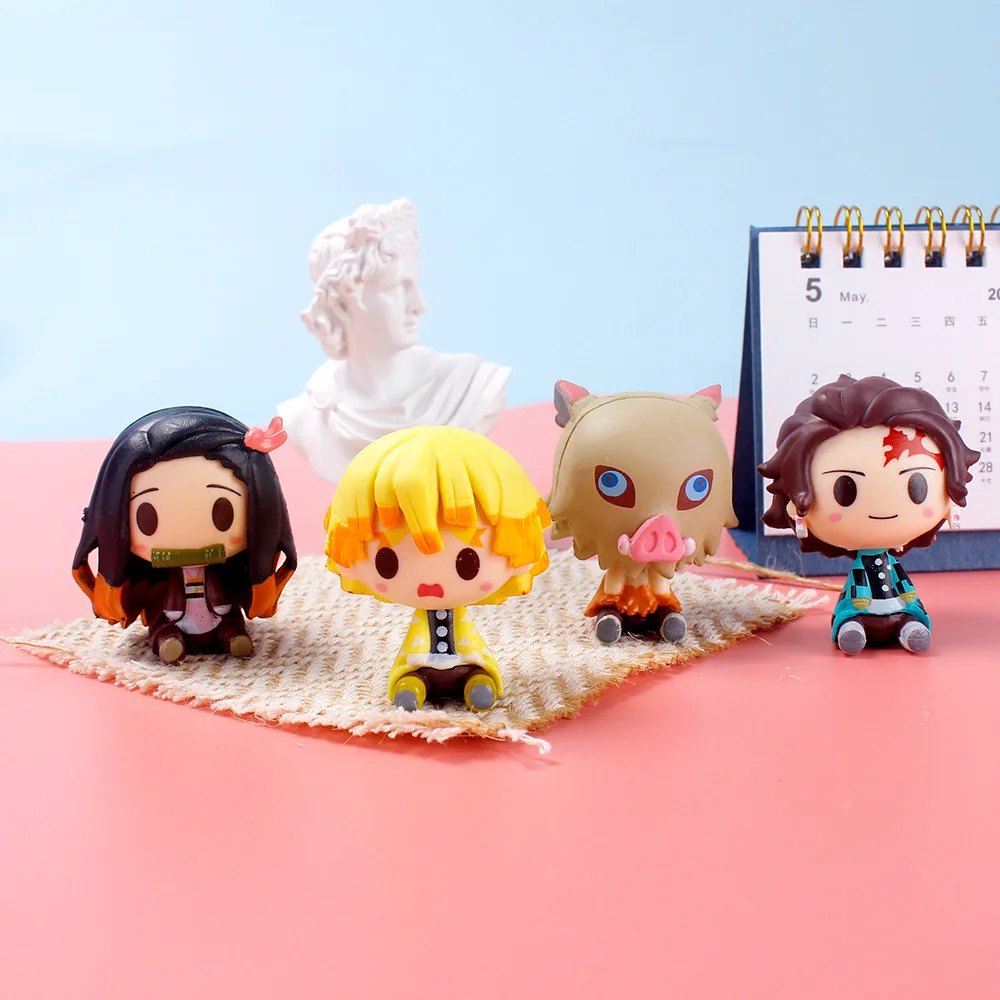 4Pcs/Set Demon Slayer Kamado Tanjirou Nezuko Agatsuma Zenitsu Action Figure Cute Anime Model PVC Statue Collectible Toys Gifts
4Pcs/Set Demon Slayer Kamado Tanjirou Nezuko Agatsuma Zenitsu Action Figure Cute Anime Model PVC Statue Collectible Toys Gifts