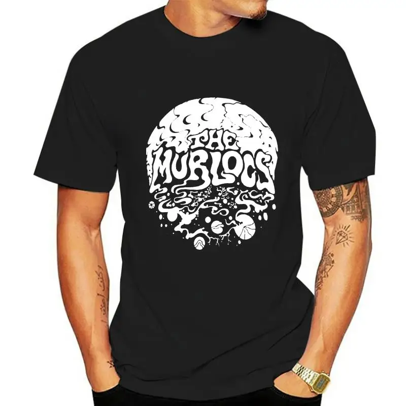 

Белая футболка с логотипом Murlocs, психоделический гранж, музыкальный рок, Кинг-г. ящерица