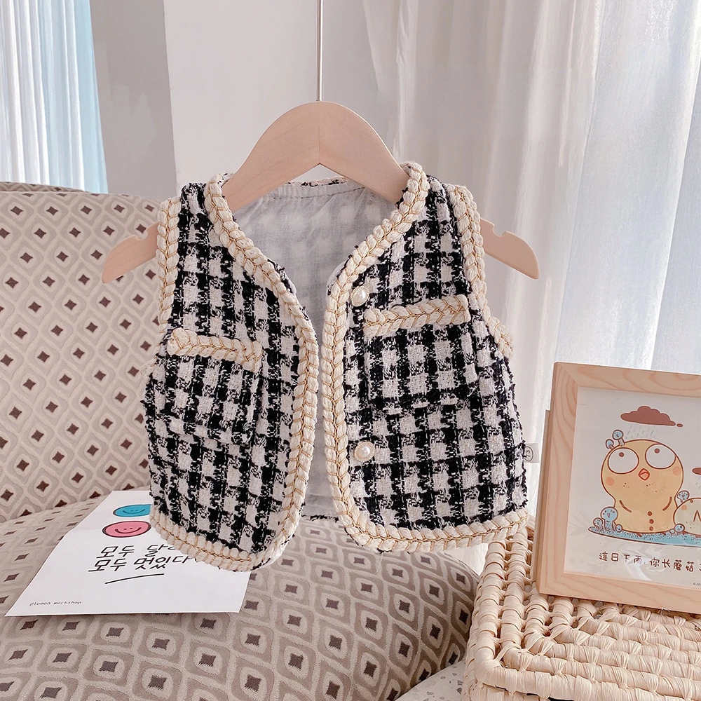 2022 Autumn Baby Girls fashion casualk waistcoat children Single breasted sleeveless outerwear clothes
2022 Autumn Baby Girls fashion casualk waistcoat children Single breasted sleeveless outerwear clothes