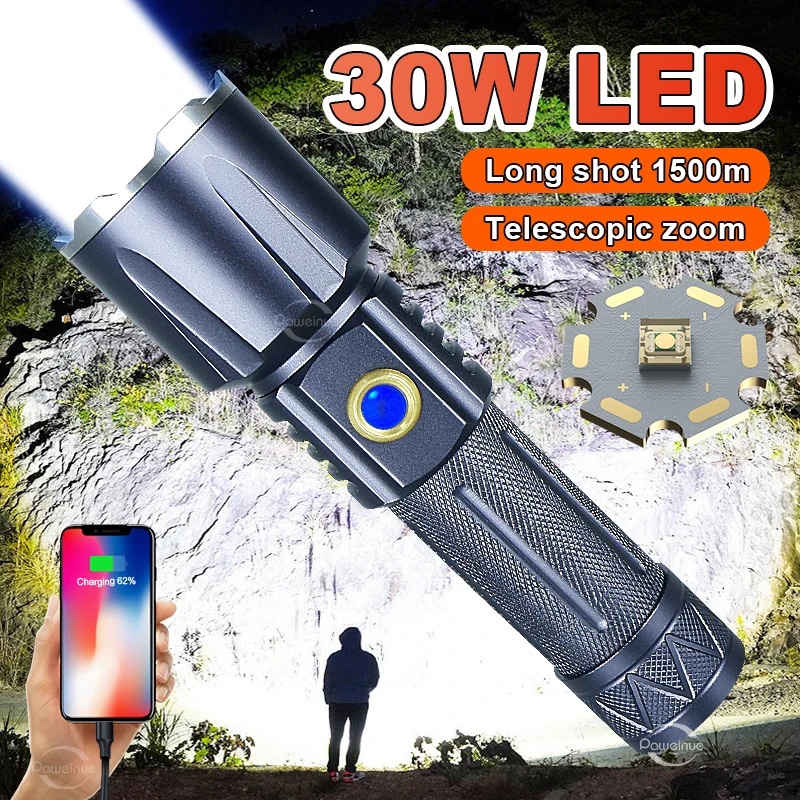 Super Powerful Led Flashlight 5modes USB Rechargeable High Power Tactical Torch Light 26650 Flashlights Outdoor Camping HandLamp
Super Powerful Led Flashlight 5modes USB Rechargeable High Power Tactical Torch Light 26650 Flashlights Outdoor Camping HandLamp
