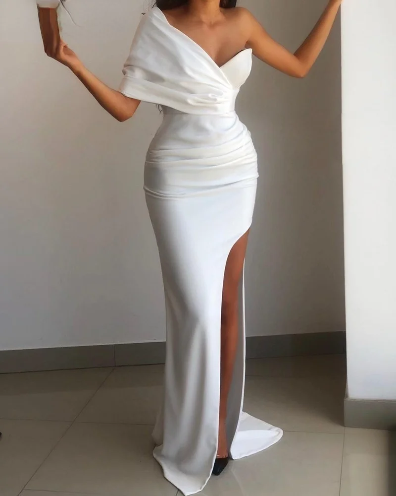 Elegant High Slit Party Dress for Women Sexy Off Shoulder Ruched Dresses 2022 Summer New Red Dot Printing High Waist Dresses
Elegant High Slit Party Dress for Women Sexy Off Shoulder Ruched Dresses 2022 Summer New Red Dot Printing High Waist Dresses