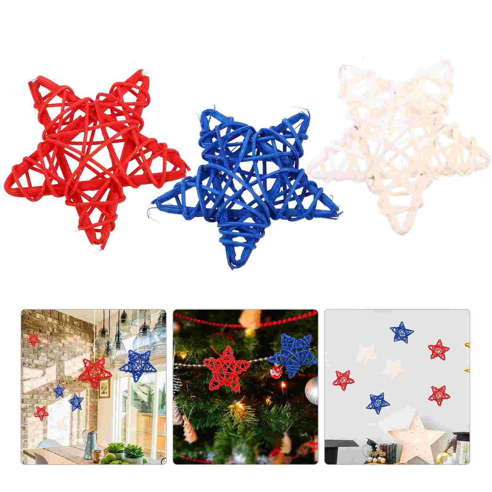 12pcs 4th Of July Star Ornaments Independence Day Star Decoration Star Rattan Tree Topper Decorations
12pcs 4th Of July Star Ornaments Independence Day Star Decoration Star Rattan Tree Topper Decorations