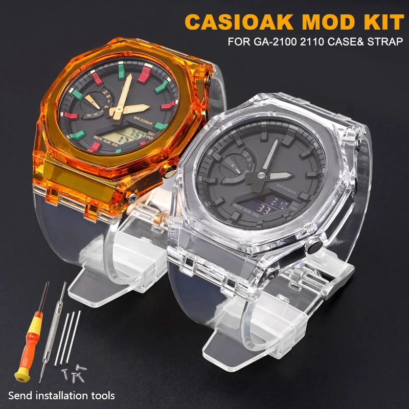 Новая модификация чехол ремешок для G Shock Casioak Ga2100 мод комплект 4rd аксессуары Pc материал ободок прозрачные полосы для Ga2110
Новая модификация чехол ремешок для G Shock Casioak Ga2100 мод комплект 4rd аксессуары Pc материал ободок прозрачные полосы для Ga2110