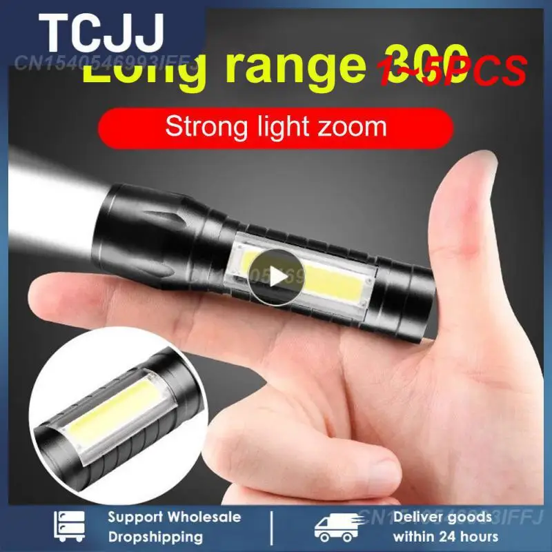 1~5PCS Zoom Mini Led Flashlight XP-G Q5 Flash Light Torch Lantern Portable rechargeable Glare COB Flashlight Outdoor Camping
1~5PCS Zoom Mini Led Flashlight XP-G Q5 Flash Light Torch Lantern Portable rechargeable Glare COB Flashlight Outdoor Camping