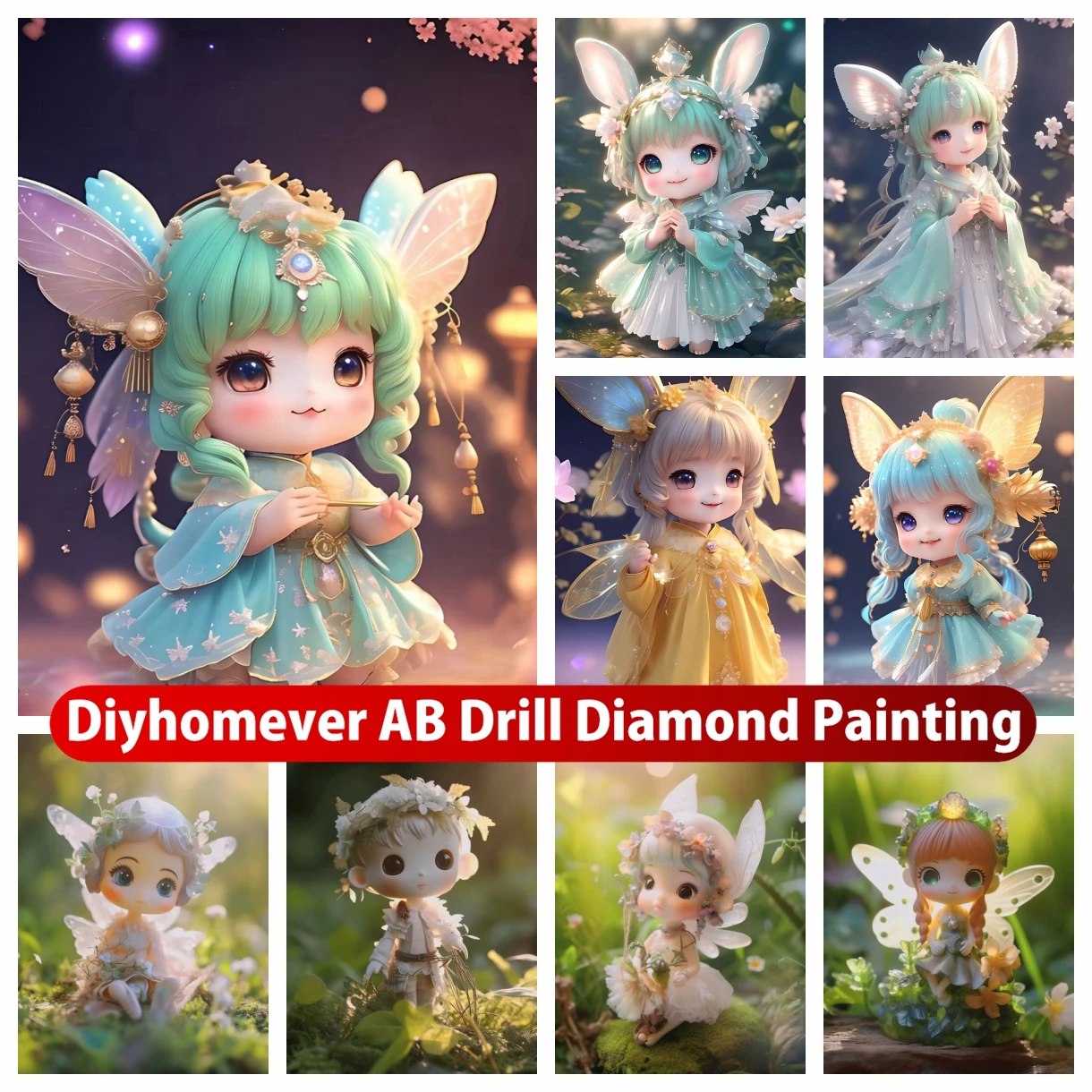Beautiful Elf Girl AB Diamond Painting Embroidery Cartoon Cute Fairy Art Handmade Cross Stitch Mosaic Handicraft Children's Gift
Beautiful Elf Girl AB Diamond Painting Embroidery Cartoon Cute Fairy Art Handmade Cross Stitch Mosaic Handicraft Children's Gift
