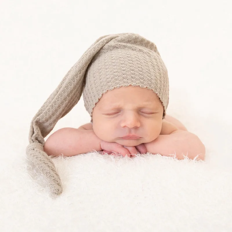 

Вязаный пуловер для фотосъемки новорожденных, шапочка с узелком для младенцев, реквизит для фотосъемки новорожденных, аксессуары для фотос...