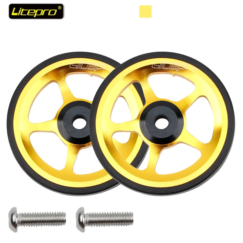 Litepro Folding Bike 60mm Easy Wheel For Rear Rack 6 Bearing Wheels Aluminum Alloy Lightweight Bicycle Parts
Litepro Folding Bike 60mm Easy Wheel For Rear Rack 6 Bearing Wheels Aluminum Alloy Lightweight Bicycle Parts