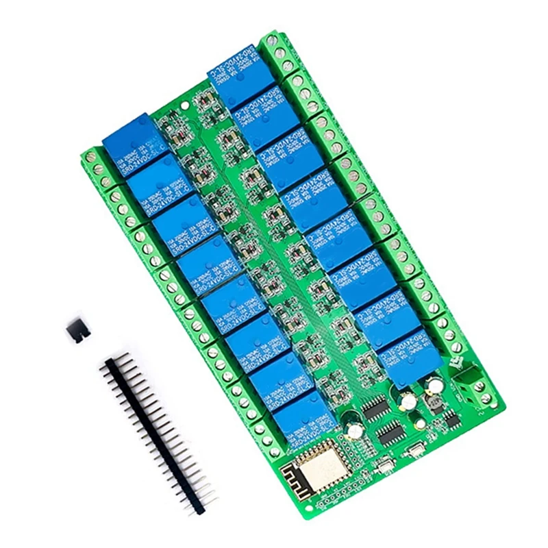 Макетная плата DC24V Power Supply ESP8266, Wi-Fi 16-Way релейный модуль, ESP-12F макетная плата
Макетная плата DC24V Power Supply ESP8266, Wi-Fi 16-Way релейный модуль, ESP-12F макетная плата
