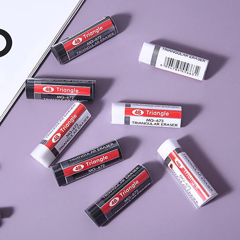 Gift Kids Erasers Black White 4Pcs Triangle Shape Rubber Eraser Student Learning Stationery For Child Creative
Gift Kids Erasers Black White 4Pcs Triangle Shape Rubber Eraser Student Learning Stationery For Child Creative