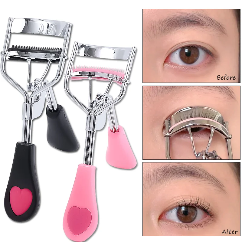 

Professional Comb Eyelash Curler Portable Not Hurting Eyelashes Tweezers Eyelash Lift Curling Beauty Tools Fits All Eye Shapes