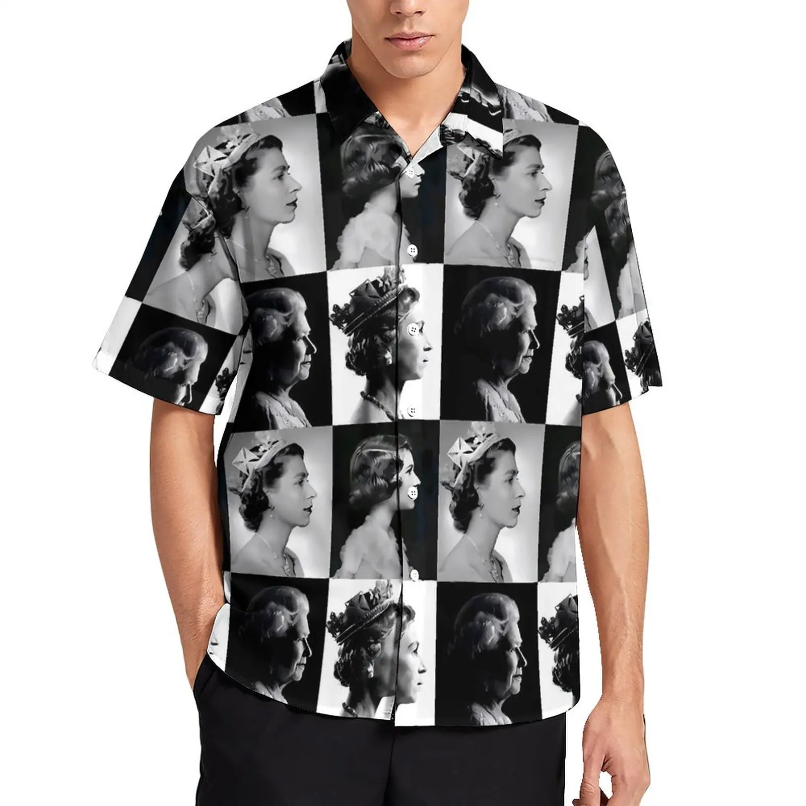 Elizabeth II Beach Shirt Four Face Print Hawaiian Casual Shirts Men Y2K Blouses Short Sleeves Graphic Clothing Big Size 3XL 4XL
Elizabeth II Beach Shirt Four Face Print Hawaiian Casual Shirts Men Y2K Blouses Short Sleeves Graphic Clothing Big Size 3XL 4XL