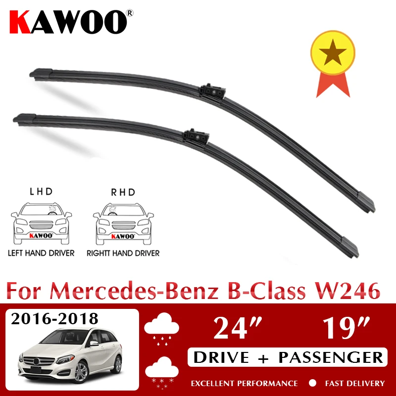 Wiper Car Wiper Blades For Mercedes-Benz B-Class W246 2016-2018 Windshield Windscreen Front Window Accessories 24"+19" LHD RHD
Wiper Car Wiper Blades For Mercedes-Benz B-Class W246 2016-2018 Windshield Windscreen Front Window Accessories 24"+19" LHD RHD