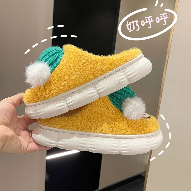 Осень-зима 2022, Симпатичные Теплые мягкие Нескользящие тапочки для девочек, женские комнатные тапочки из чистого хлопка
Осень-зима 2022, Симпатичные Теплые мягкие Нескользящие тапочки для девочек, женские комнатные тапочки из чистого хлопка