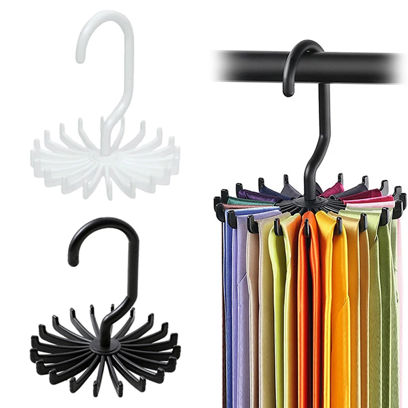 New 360 Degree Rotating Tie Rack Belt Hangers 20 Neck Holder Hook for Closet Organizers Home Wardrobe Hanging Hooks
New 360 Degree Rotating Tie Rack Belt Hangers 20 Neck Holder Hook for Closet Organizers Home Wardrobe Hanging Hooks