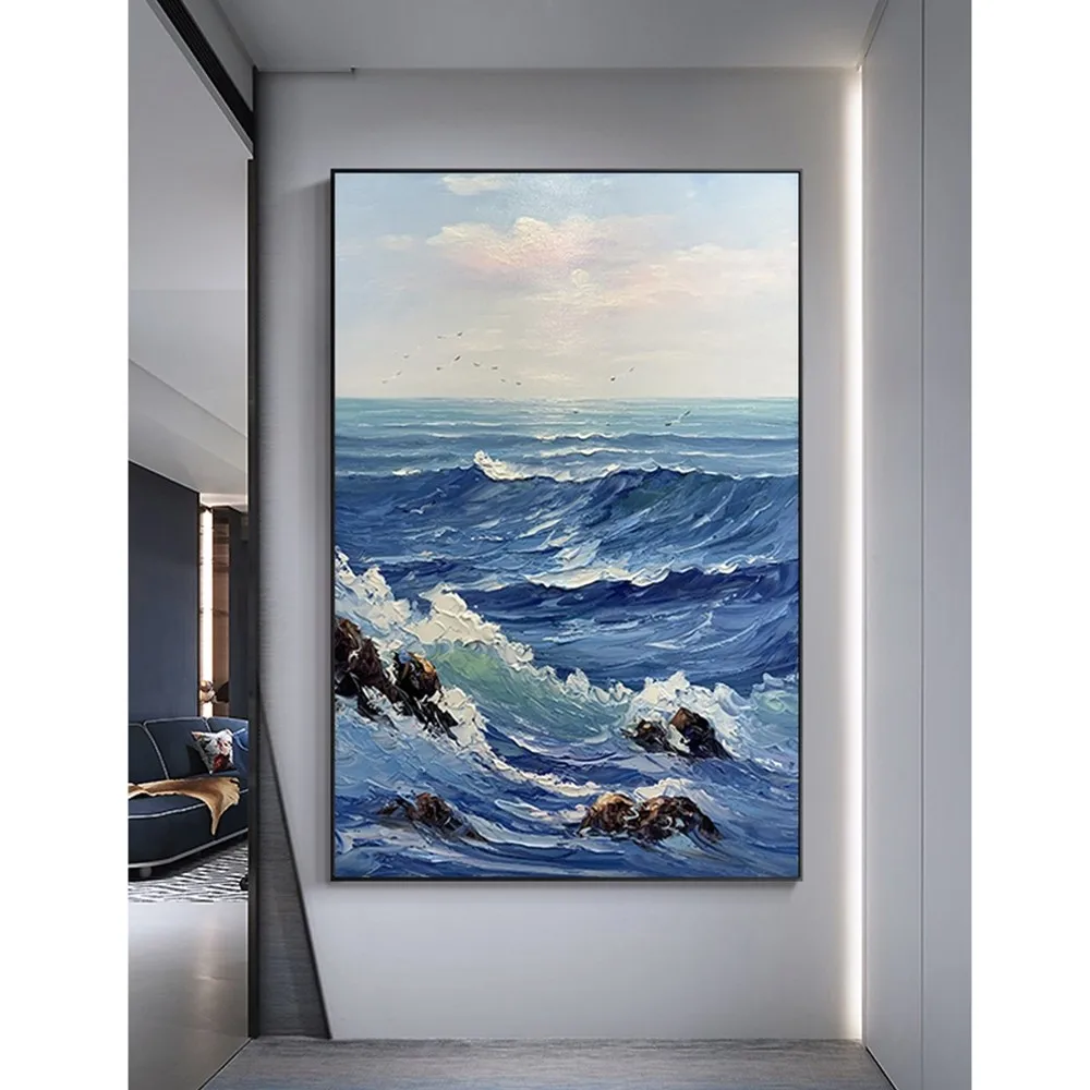 Giant Wave Scenery Oil Painting Abstract Handmade Canvas Decorative Mural Unframe Acrylic Hanging For Living Room Bedroom Wall
Giant Wave Scenery Oil Painting Abstract Handmade Canvas Decorative Mural Unframe Acrylic Hanging For Living Room Bedroom Wall