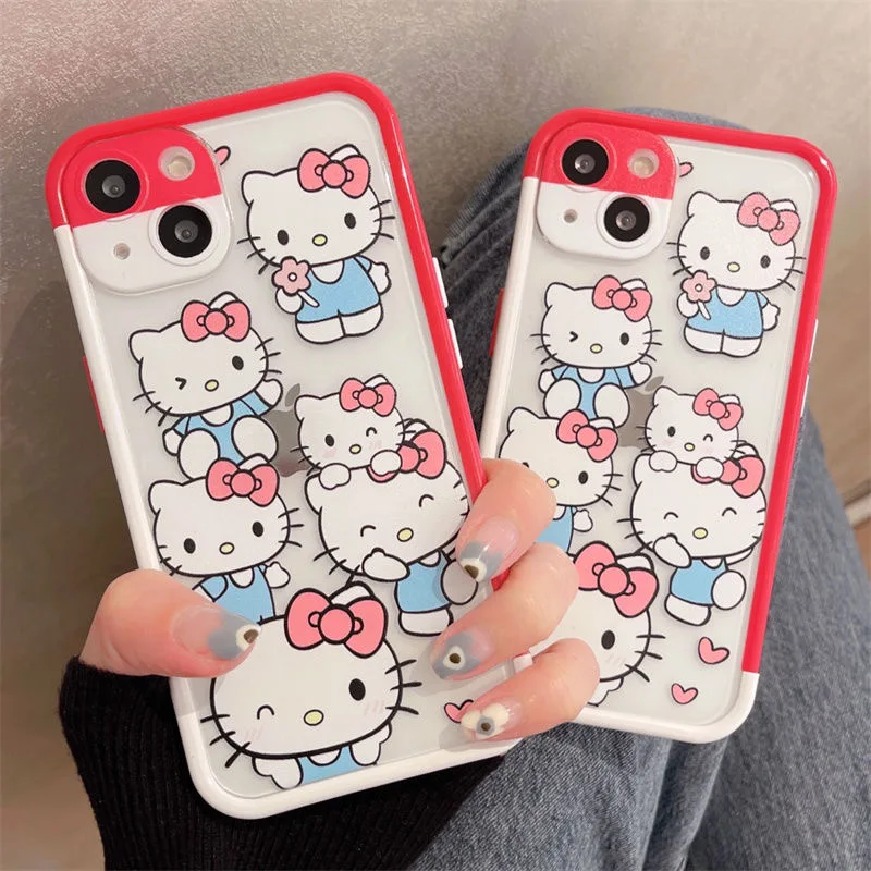 Hello Kitty Cute Cartoon Phone Cases For iPhone 13 12 11 Pro Max XR XS MAX X 2022 Girls Anti-drop Transparent TPU Cover
Hello Kitty Cute Cartoon Phone Cases For iPhone 13 12 11 Pro Max XR XS MAX X 2022 Girls Anti-drop Transparent TPU Cover