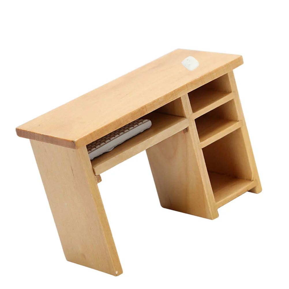 Miniature Desk Wooden Table Furniture Mini Wood Computer Ornament House Accessories 12 Scale Writing Decor Book Tiny Supplies
Miniature Desk Wooden Table Furniture Mini Wood Computer Ornament House Accessories 12 Scale Writing Decor Book Tiny Supplies