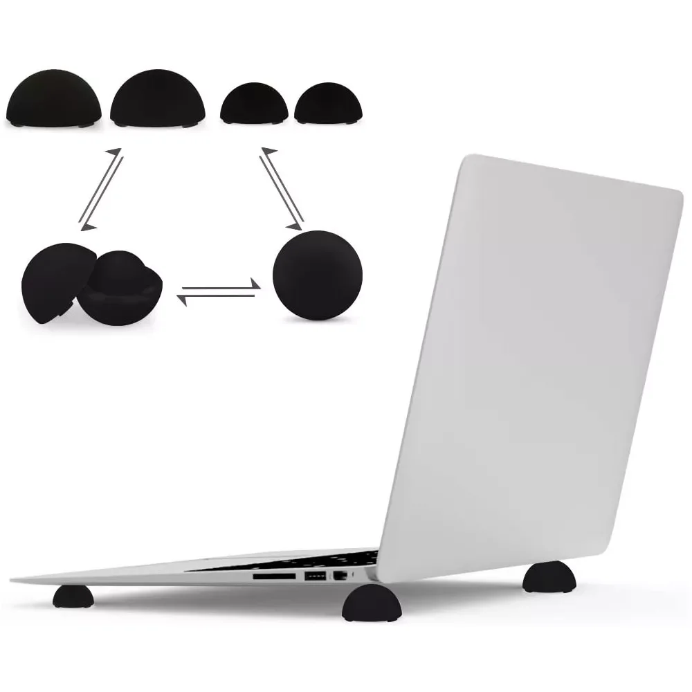 Portable Silicone Notebook Tablet PC Cooling Feet Laptop Cooler Ball Heightening Foot Pad Holder Stand 0.6-1cm
Portable Silicone Notebook Tablet PC Cooling Feet Laptop Cooler Ball Heightening Foot Pad Holder Stand 0.6-1cm