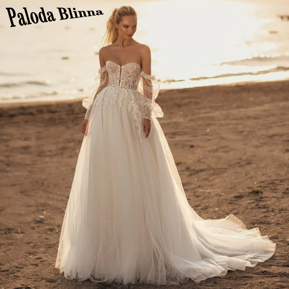 Paloda Delicate Sweetheart Backless Full-sleeves Wedding Dresses 2023 Bride Aline Vestido De Casamento Robe De Mariée Plus
Paloda Delicate Sweetheart Backless Full-sleeves Wedding Dresses 2023 Bride Aline Vestido De Casamento Robe De Mariée Plus