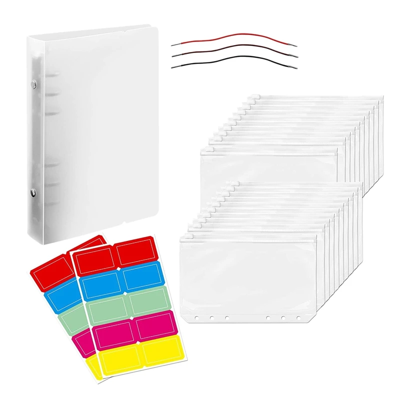23 Pcs PP Binder Budget Planning Binder Set Binder Pocket Personal Cash Budget Envelope System Binder
23 Pcs PP Binder Budget Planning Binder Set Binder Pocket Personal Cash Budget Envelope System Binder