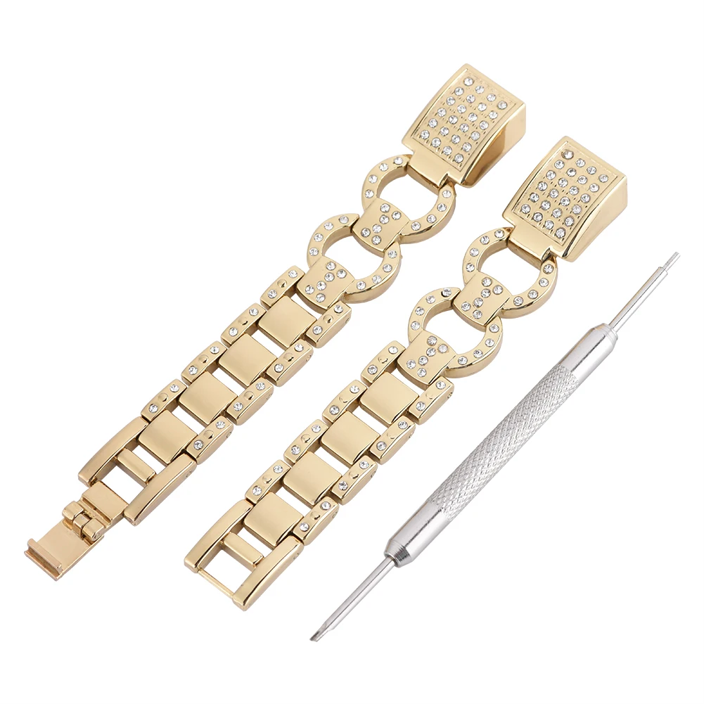 Metal Bracelet Watch Band Replacement with Rhinestones Strap for Fitbit Gold band band band band
Metal Bracelet Watch Band Replacement with Rhinestones Strap for Fitbit Gold band band band band