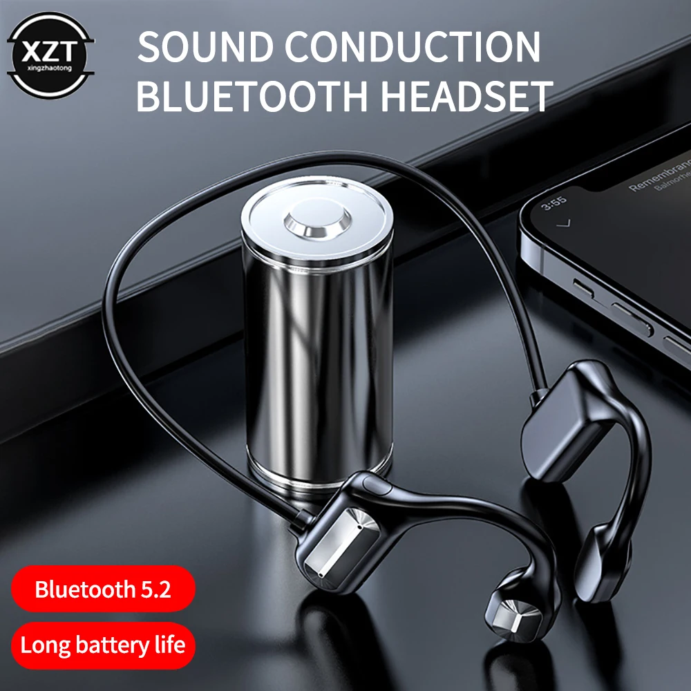 NEW Wireless Bluetooth-Compatible Headset Bone Conduction Audio Equipment Stereo Headphones Running Sports Earphone with Mic
NEW Wireless Bluetooth-Compatible Headset Bone Conduction Audio Equipment Stereo Headphones Running Sports Earphone with Mic