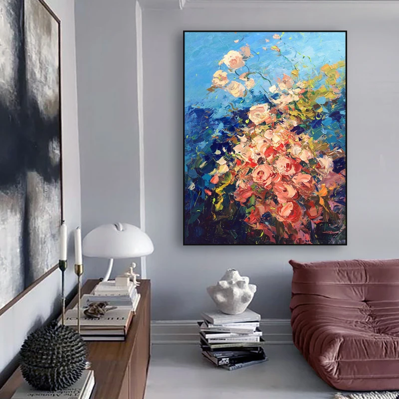 Hand-painted Oil Painting Living Room Abstract Plant Decoration Painting Porch Modern Minimalist Texture Hanging Painting
Hand-painted Oil Painting Living Room Abstract Plant Decoration Painting Porch Modern Minimalist Texture Hanging Painting