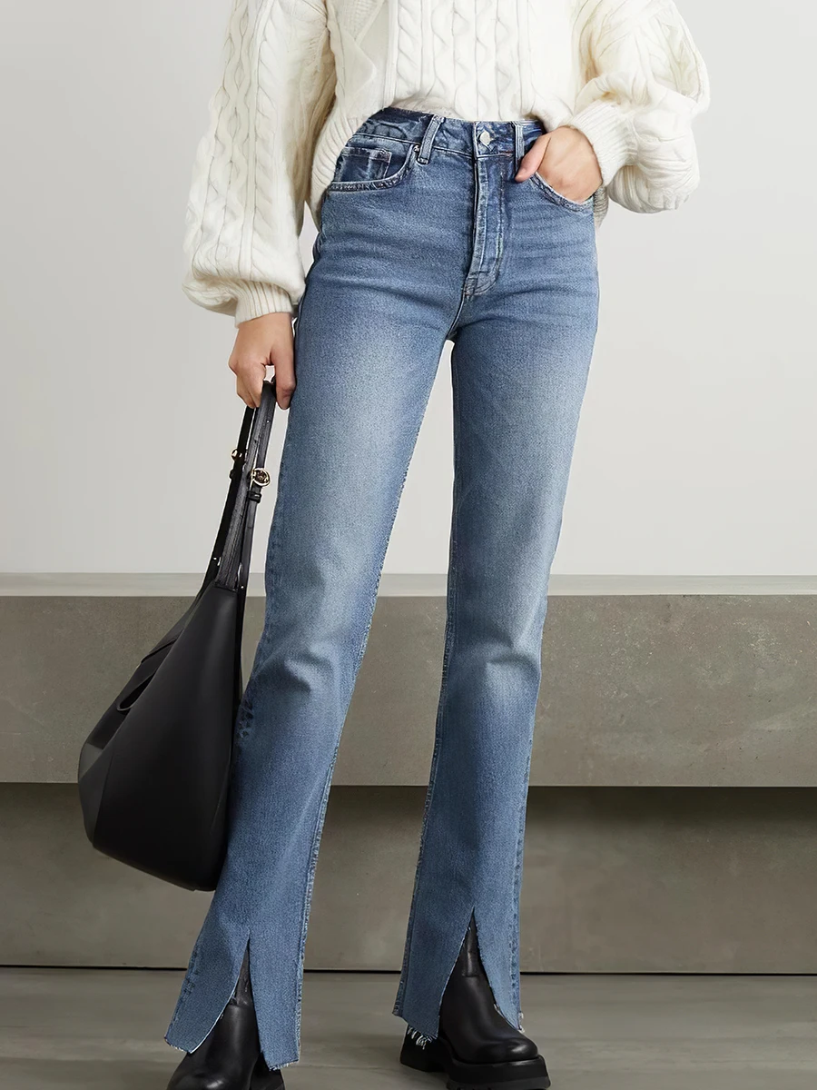 Винтажные потертые брюки на весну и осень, женские брюки с завышенной талией, на молнии, с широкими штанинами и разрезом, Женские Элегантные ...
Винтажные потертые брюки на весну и осень, женские брюки с завышенной талией, на молнии, с широкими штанинами и разрезом, Женские Элегантные ...