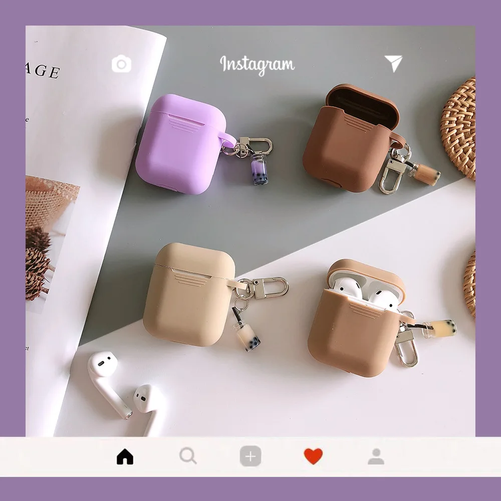 Креативный милый силиконовый чехол с жемчугом и молоком для AirPods12 чехол для AirPods чехол с брелоком для наушников Беспроводная гарнитура
Креативный милый силиконовый чехол с жемчугом и молоком для AirPods12 чехол для AirPods чехол с брелоком для наушников Беспроводная гарнитура
