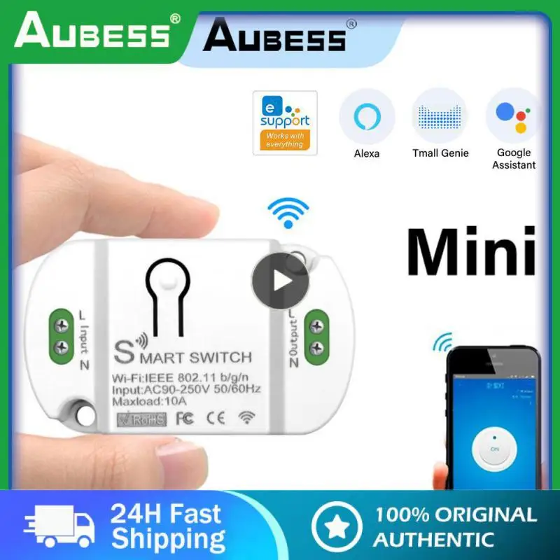 Wifi Breaker Module Timer 10a Smart Switch Compatible With Alexa Google Home Mini Smart Home Automation
Wifi Breaker Module Timer 10a Smart Switch Compatible With Alexa Google Home Mini Smart Home Automation