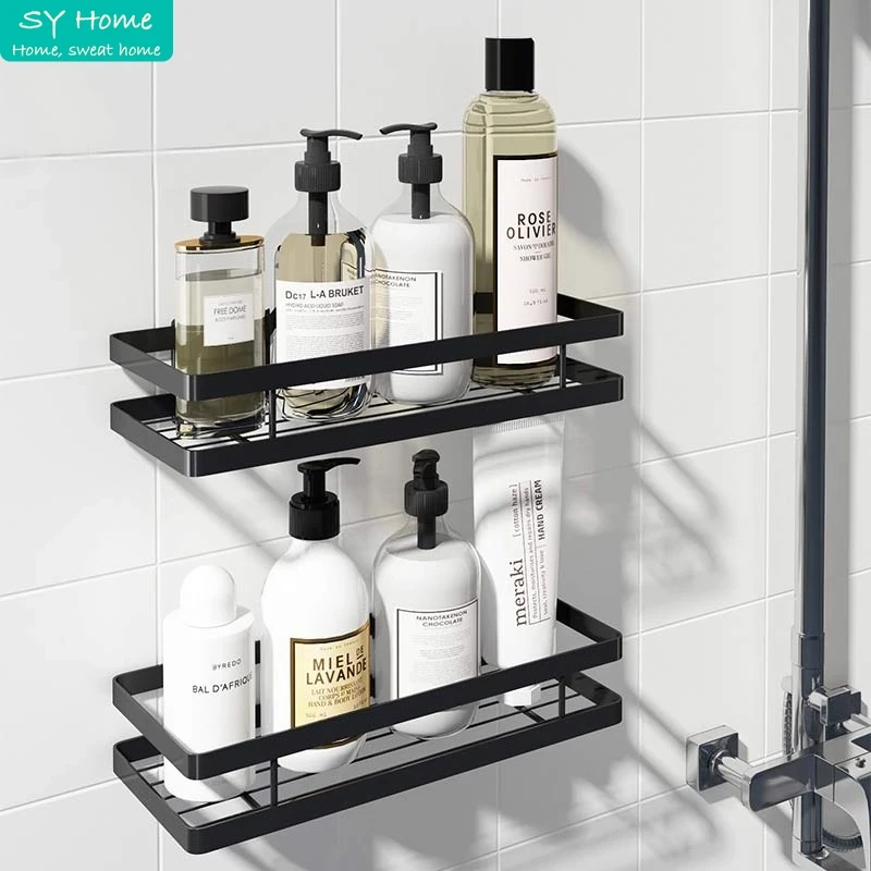 Punch-free Bathroom Shelves Iron Art Storage Rack Widened Drain anti-rust Wall Hanging Toilet Toiletries Bathroom Accessories
Punch-free Bathroom Shelves Iron Art Storage Rack Widened Drain anti-rust Wall Hanging Toilet Toiletries Bathroom Accessories