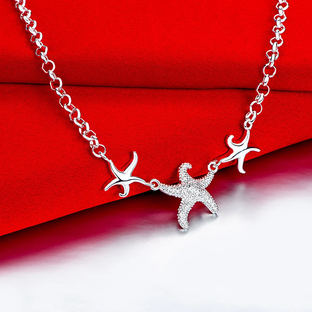 925 Stamp Silver Starfish Wedding Pendants And Necklaces For Women Engagement Party Fashion Luxury Jewelry 2021 Jewelry
925 Stamp Silver Starfish Wedding Pendants And Necklaces For Women Engagement Party Fashion Luxury Jewelry 2021 Jewelry